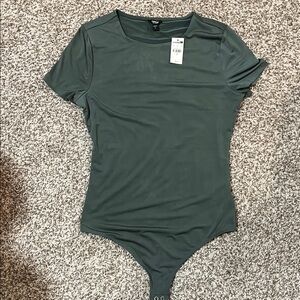 Express Forest Green Bodysuit